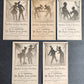 5 ANTIQUE VICTORIAN TRADE CARDS - SHADOW SHOW