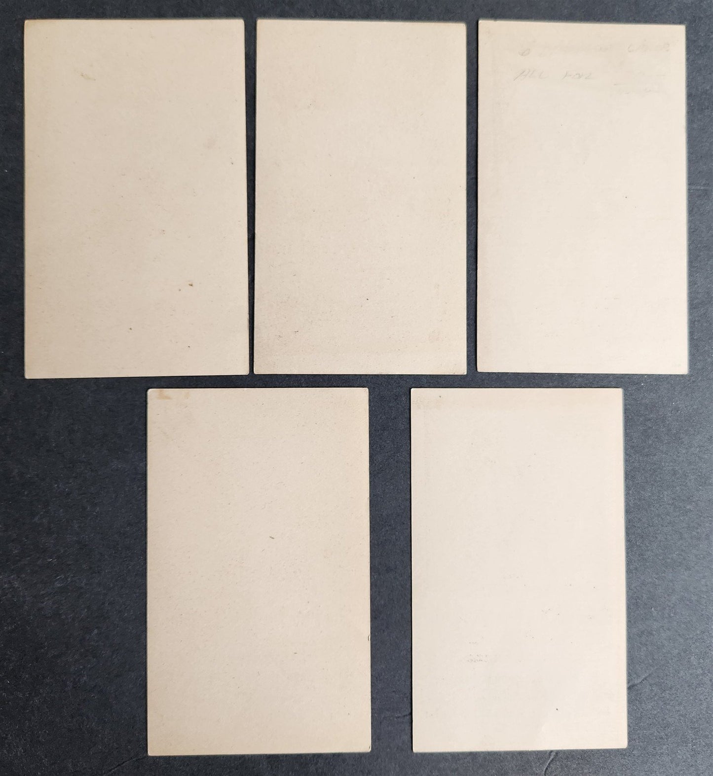 5 ANTIQUE VICTORIAN TRADE CARDS - SHADOW SHOW