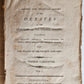 1796 AMERICAN SENATOR REPORT of DEBATES in CONGRESS of UNITED STATES antique