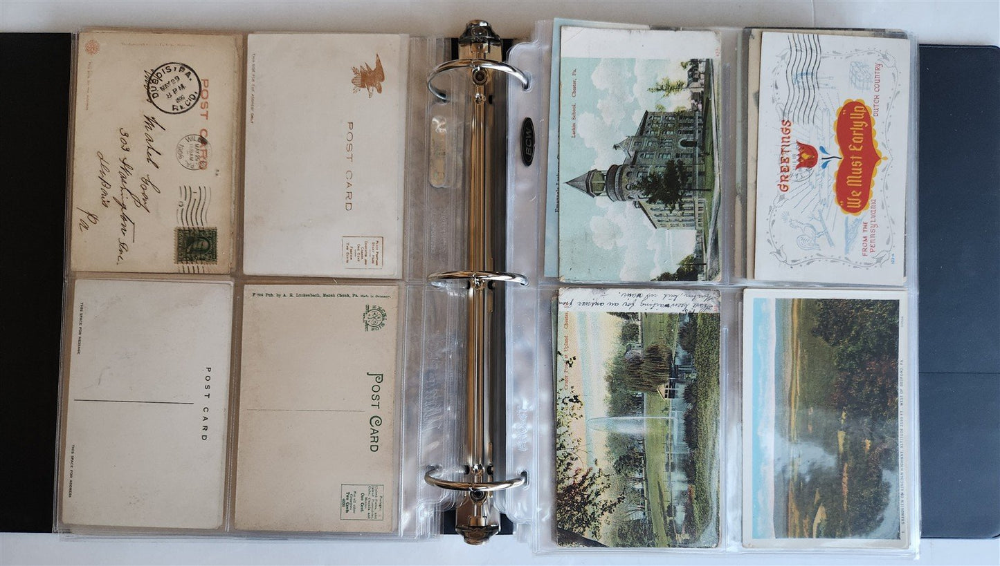 PENNSYLVANIA PA COLLECTION of 231 ANTIQUE & VINTAGE POSTCARDS