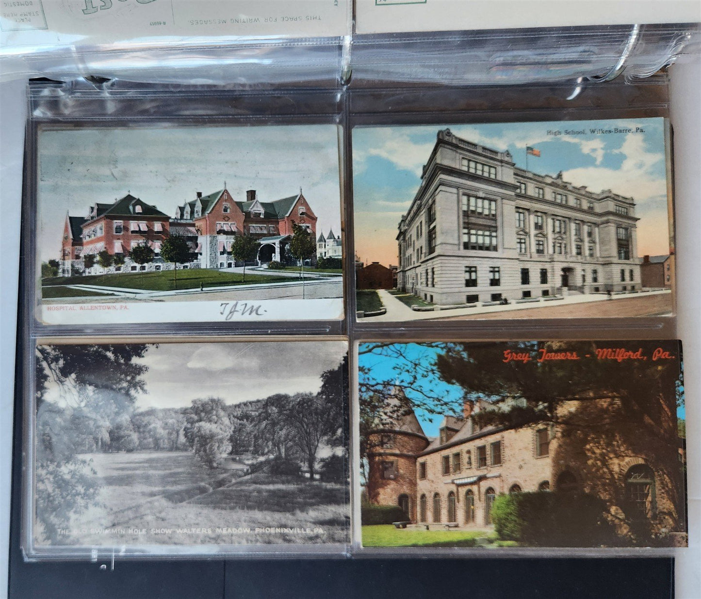 PENNSYLVANIA PA COLLECTION of 231 ANTIQUE & VINTAGE POSTCARDS