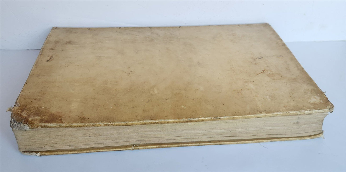 1704 ROMAN HISTORY ILLUSTRATED LARGE FOLIO antique VELLUM BOUND