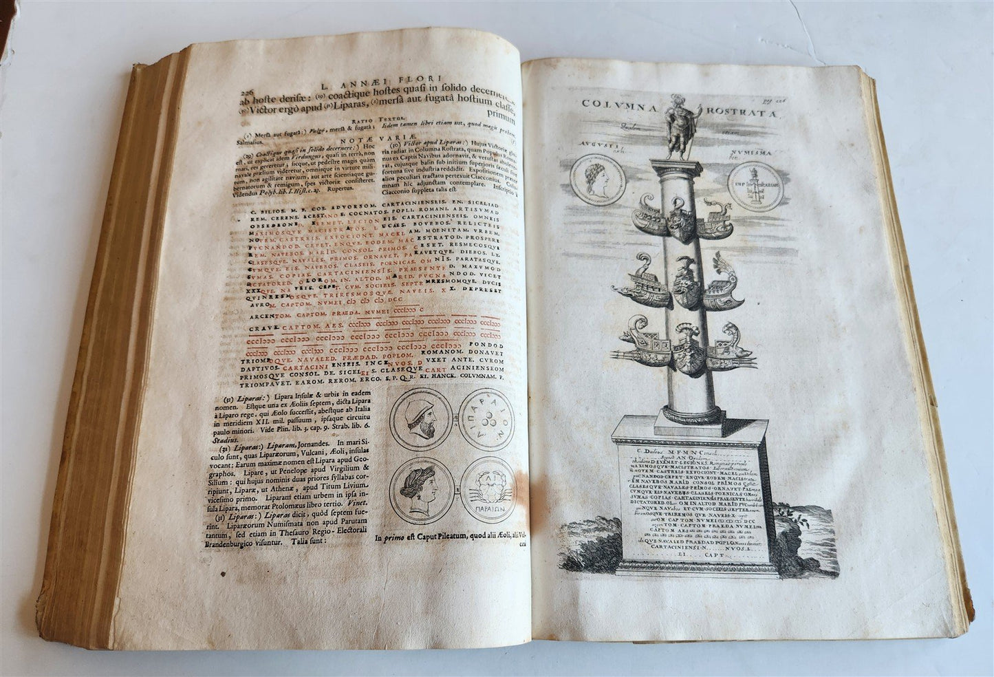 1704 ROMAN HISTORY ILLUSTRATED LARGE FOLIO antique VELLUM BOUND