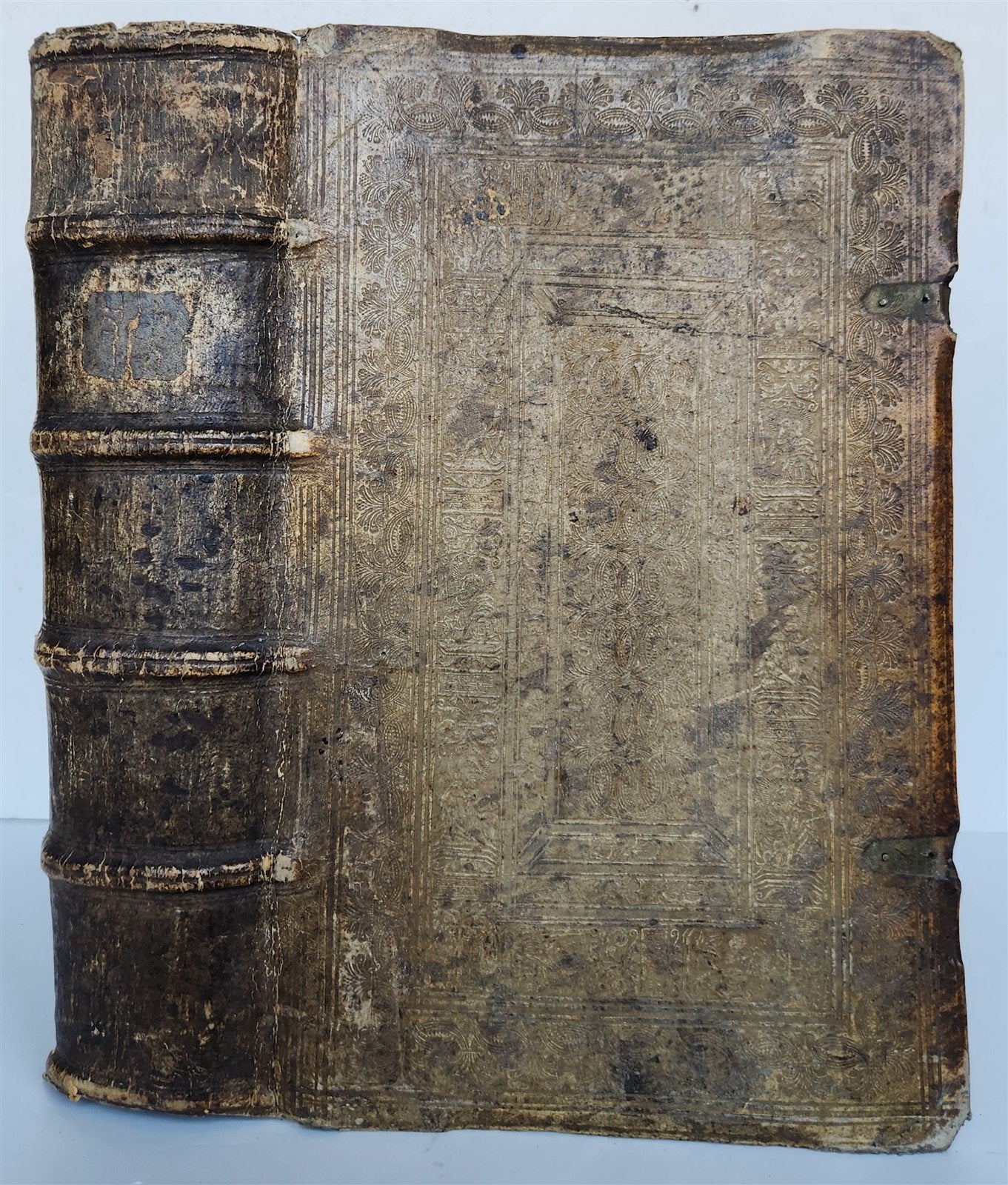 1558 MARTIN LUTHER WORKS PIGSKIN BOUND FOLIO in GERMAN antique