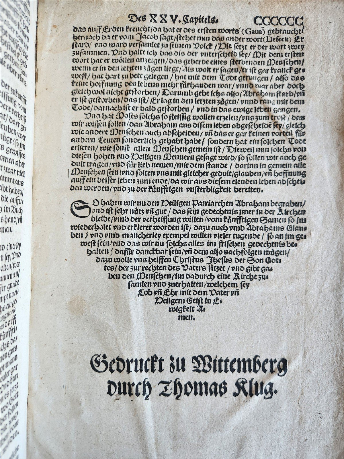 1558 MARTIN LUTHER WORKS PIGSKIN BOUND FOLIO in GERMAN antique