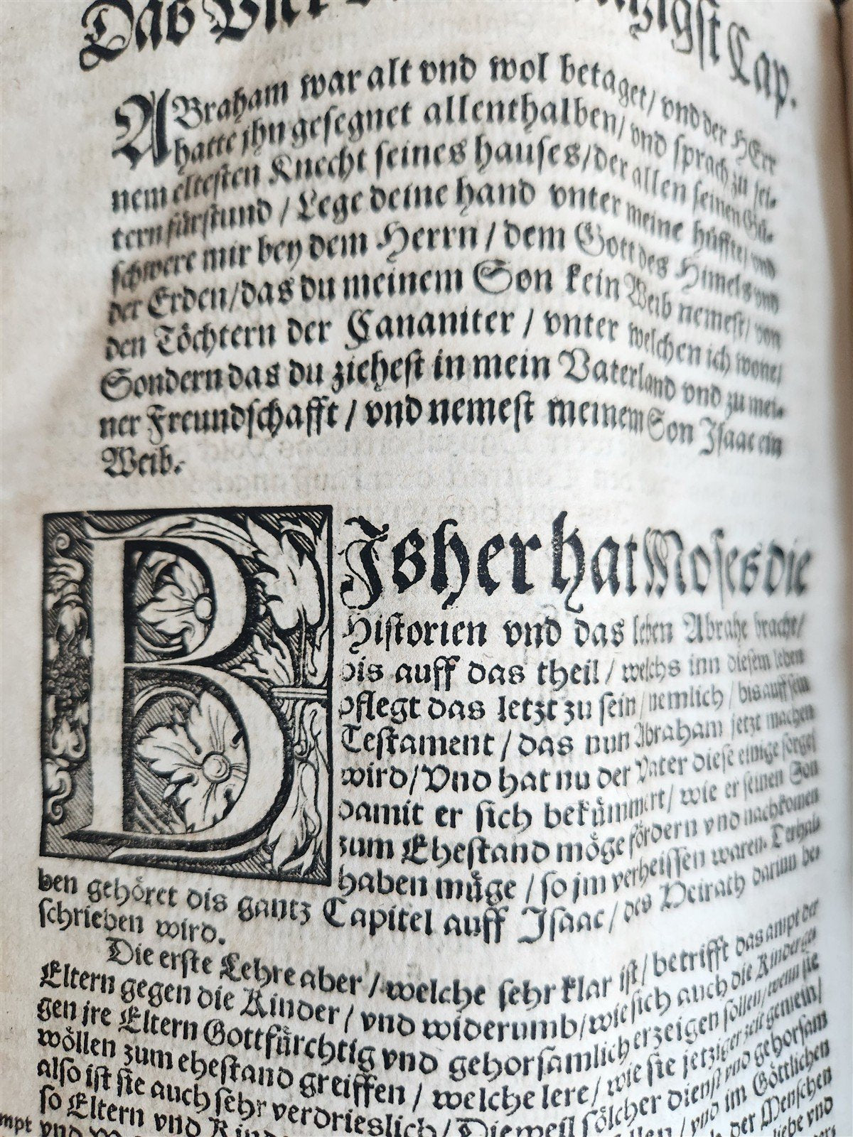 1558 MARTIN LUTHER WORKS PIGSKIN BOUND FOLIO in GERMAN antique