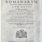 1685 ROMAN ANTIQUTIES antique ILLUSTRATED vellum bound in LATIN