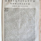 1685 ROMAN ANTIQUTIES antique ILLUSTRATED vellum bound in LATIN