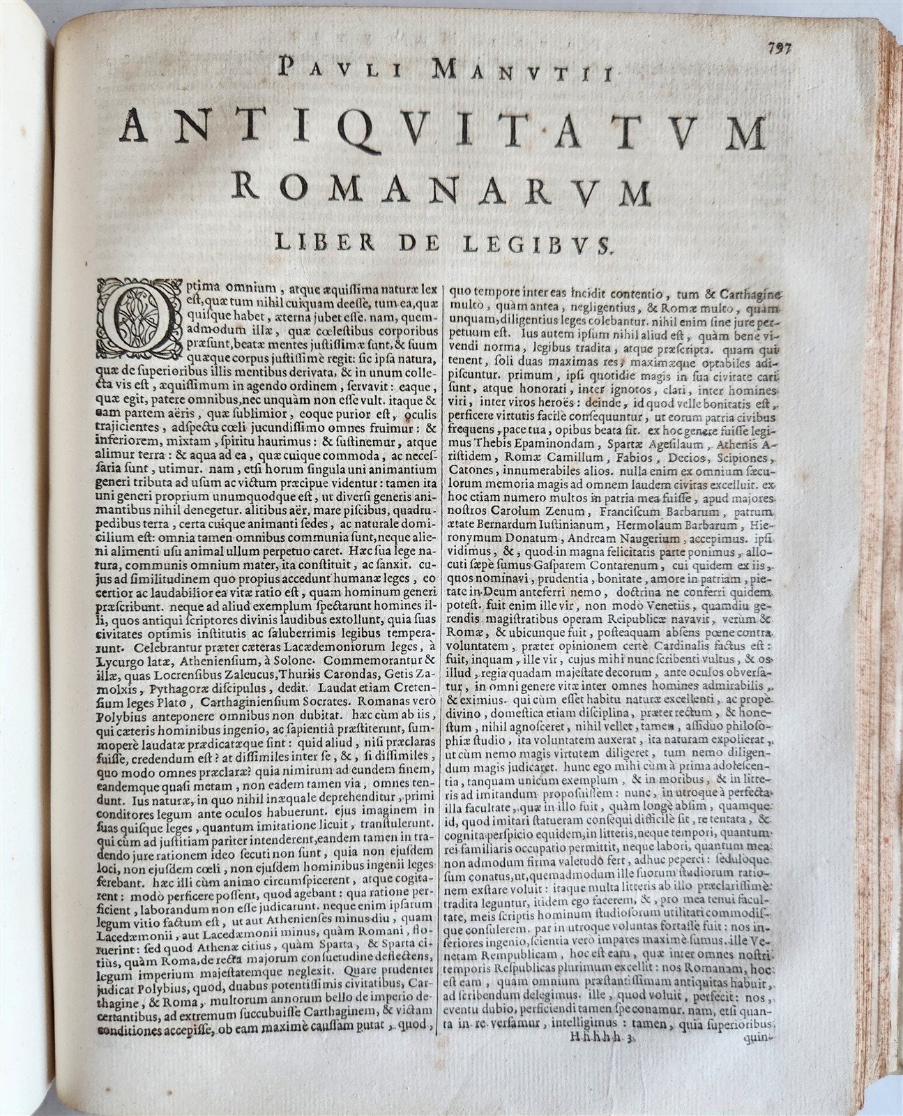 1685 ROMAN ANTIQUTIES antique ILLUSTRATED vellum bound in LATIN