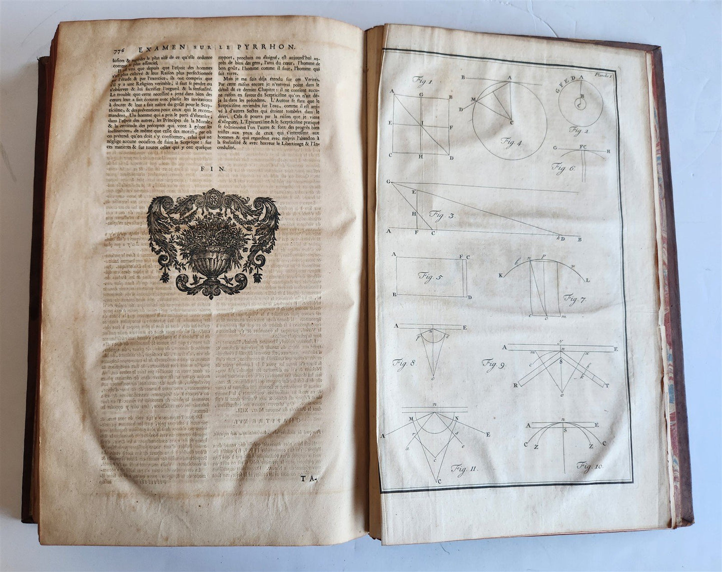 1733 EXAMEN du PYRRHONISME antique ATTACK on BAYLE HUET LEIBNIZ & WOLFF