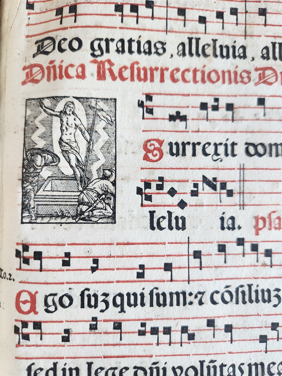 1586 ANTIPHONARIUM ROMANUM antique 16th CENTURY w/ ORIGINAL BINDING