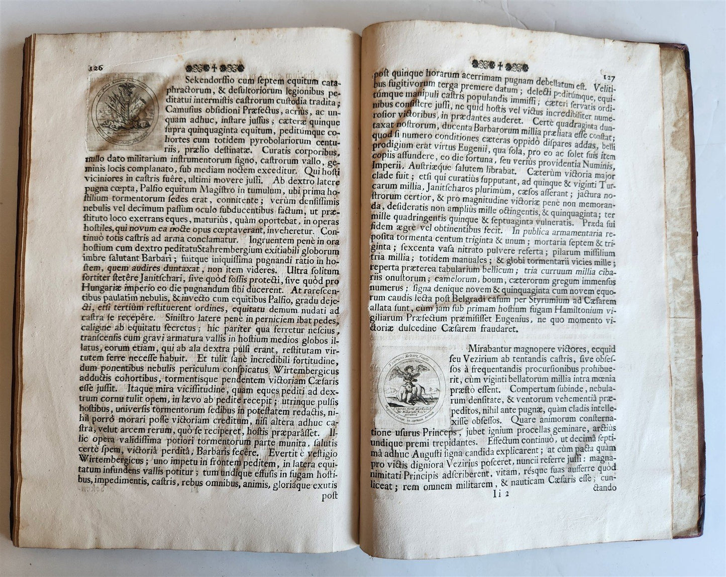 1735 PRINCE EUGENE of SAVOY AUSTRIAN FELDMARCHALL DEEDS antique ILLUSTRATED