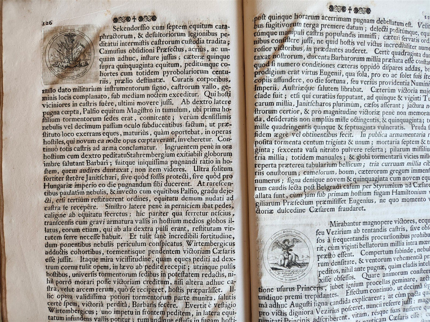 1735 PRINCE EUGENE of SAVOY AUSTRIAN FELDMARCHALL DEEDS antique ILLUSTRATED