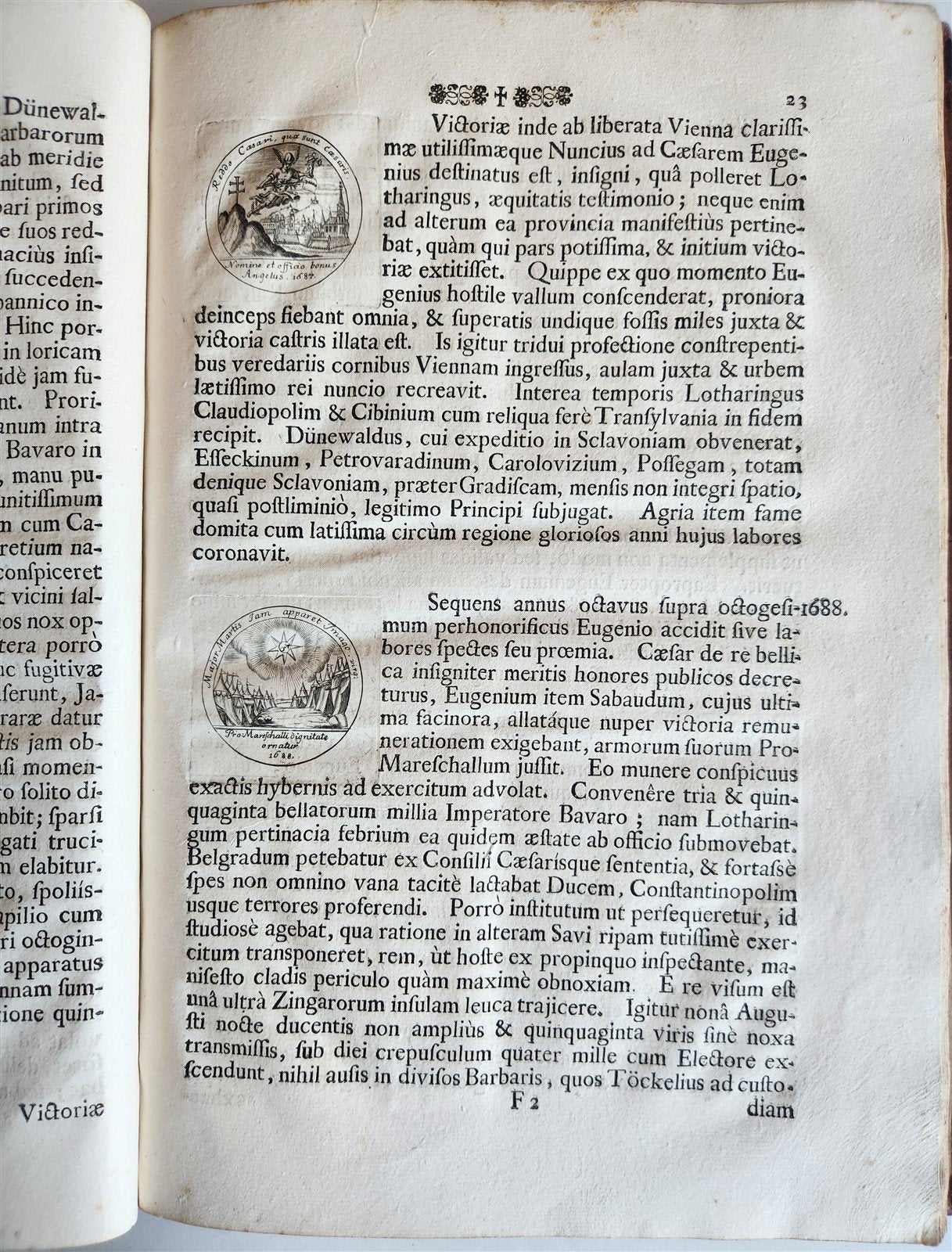 1735 PRINCE EUGENE of SAVOY AUSTRIAN FELDMARCHALL DEEDS antique ILLUSTRATED