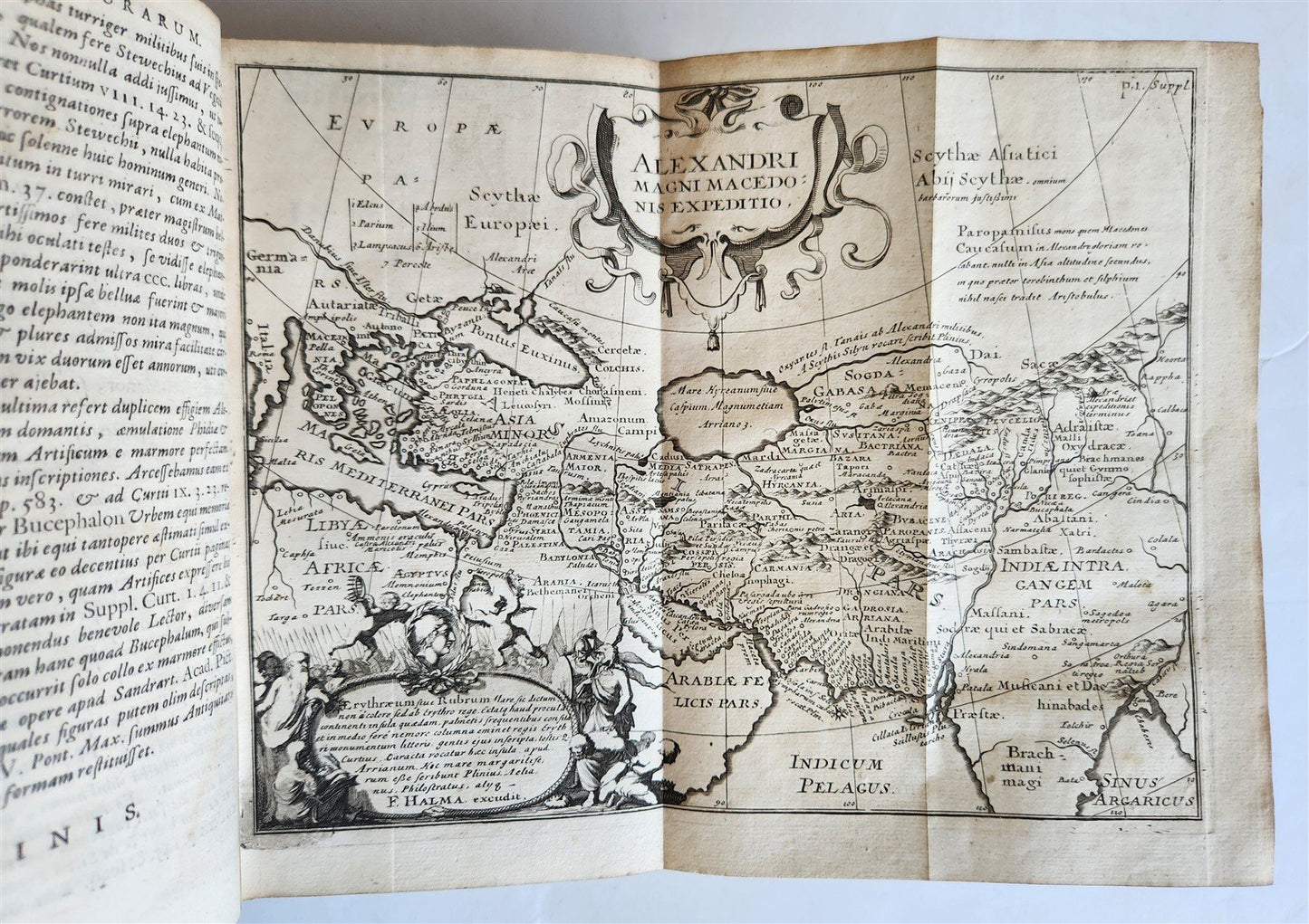 1685 HISTORY of ALEXANDER the GREAT antique ILLUSTRATED