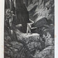 1869 DON QUIXOTE by CERVANTES illustrated by GUSTAVE DORE antique 2 FOLIO VOLS