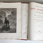 1869 DON QUIXOTE by CERVANTES illustrated by GUSTAVE DORE antique 2 FOLIO VOLS