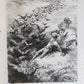 1869 DON QUIXOTE by CERVANTES illustrated by GUSTAVE DORE antique 2 FOLIO VOLS