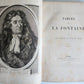 1868 FABLES by J. de LA FONTAINE illustrated by GUSTAVE DORE antique FOLIO