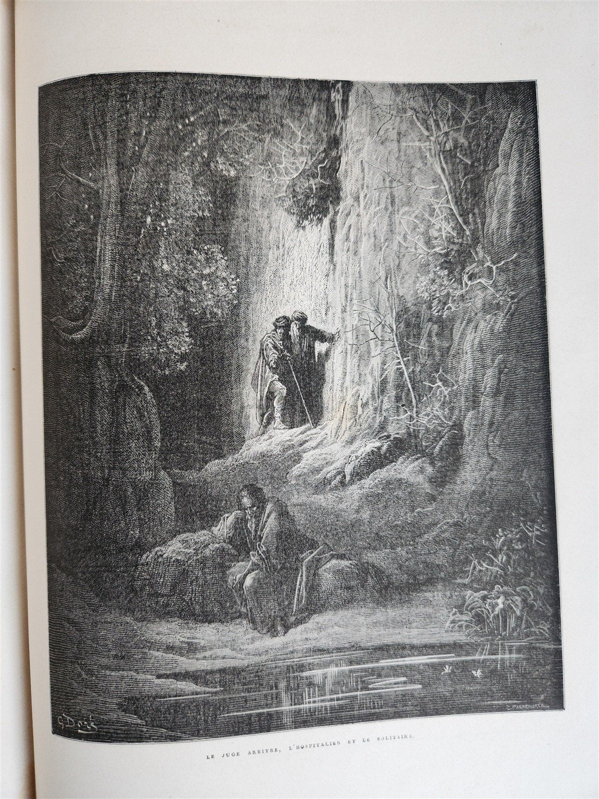 1868 FABLES by J. de LA FONTAINE illustrated by GUSTAVE DORE antique FOLIO