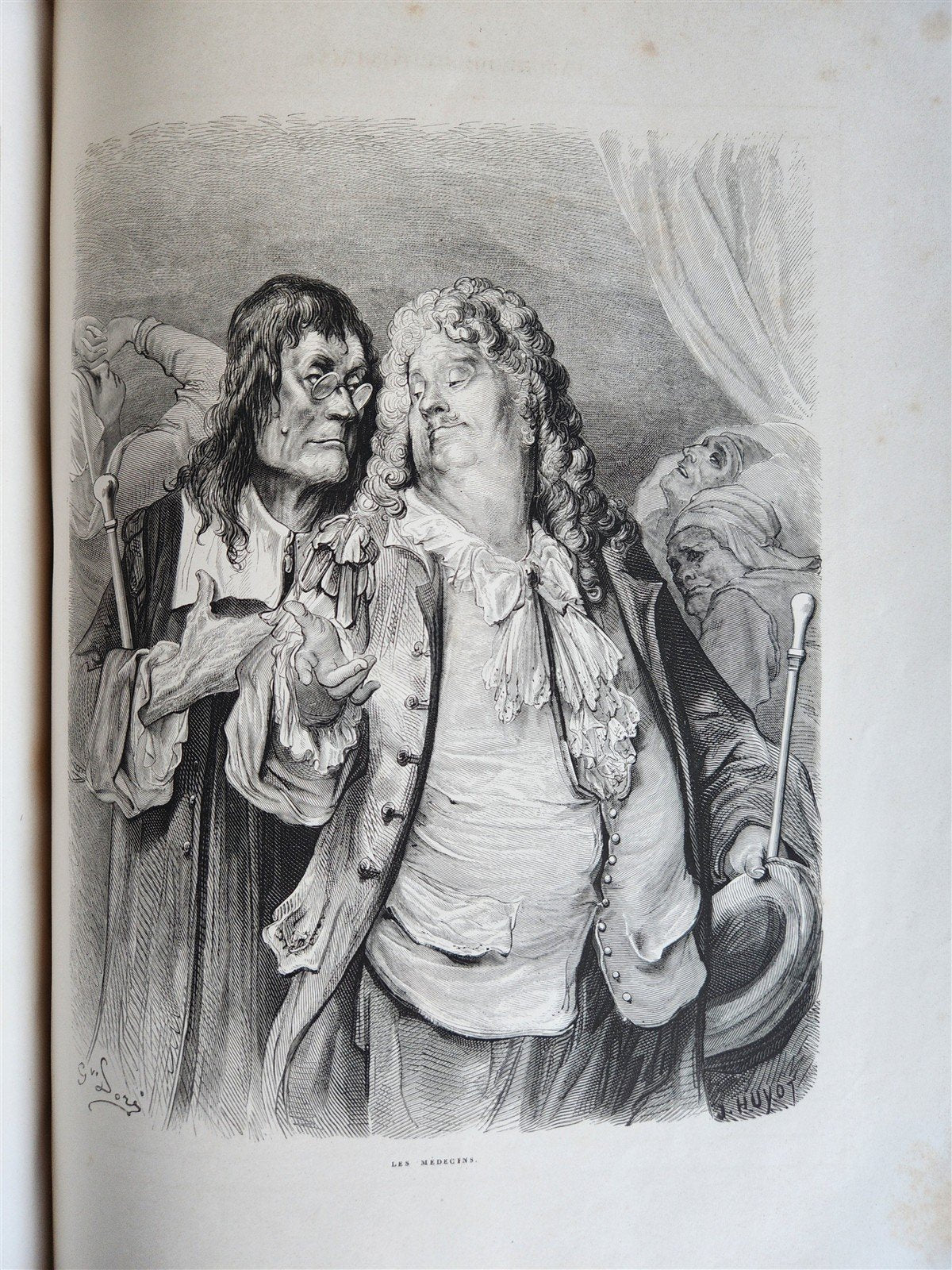 1868 FABLES by J. de LA FONTAINE illustrated by GUSTAVE DORE antique FOLIO