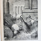 1868 FABLES by J. de LA FONTAINE illustrated by GUSTAVE DORE antique FOLIO
