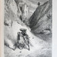 1868 FABLES by J. de LA FONTAINE illustrated by GUSTAVE DORE antique FOLIO
