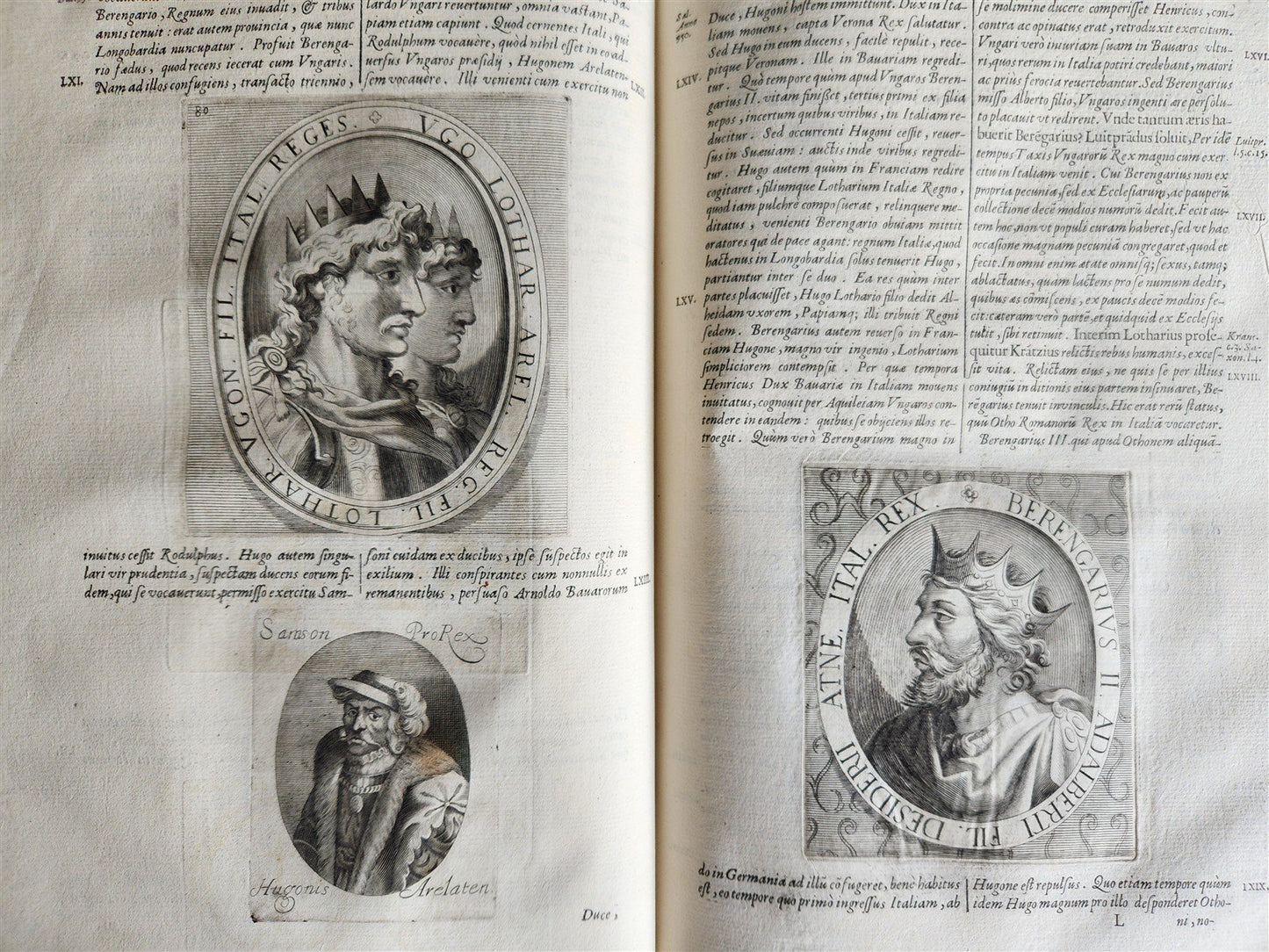 1673 SAXONY & BAVARIA HISTORY ILLUSTRATED FOLIO antique PIGSKIN BINDING