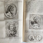 1673 SAXONY & BAVARIA HISTORY ILLUSTRATED FOLIO antique PIGSKIN BINDING