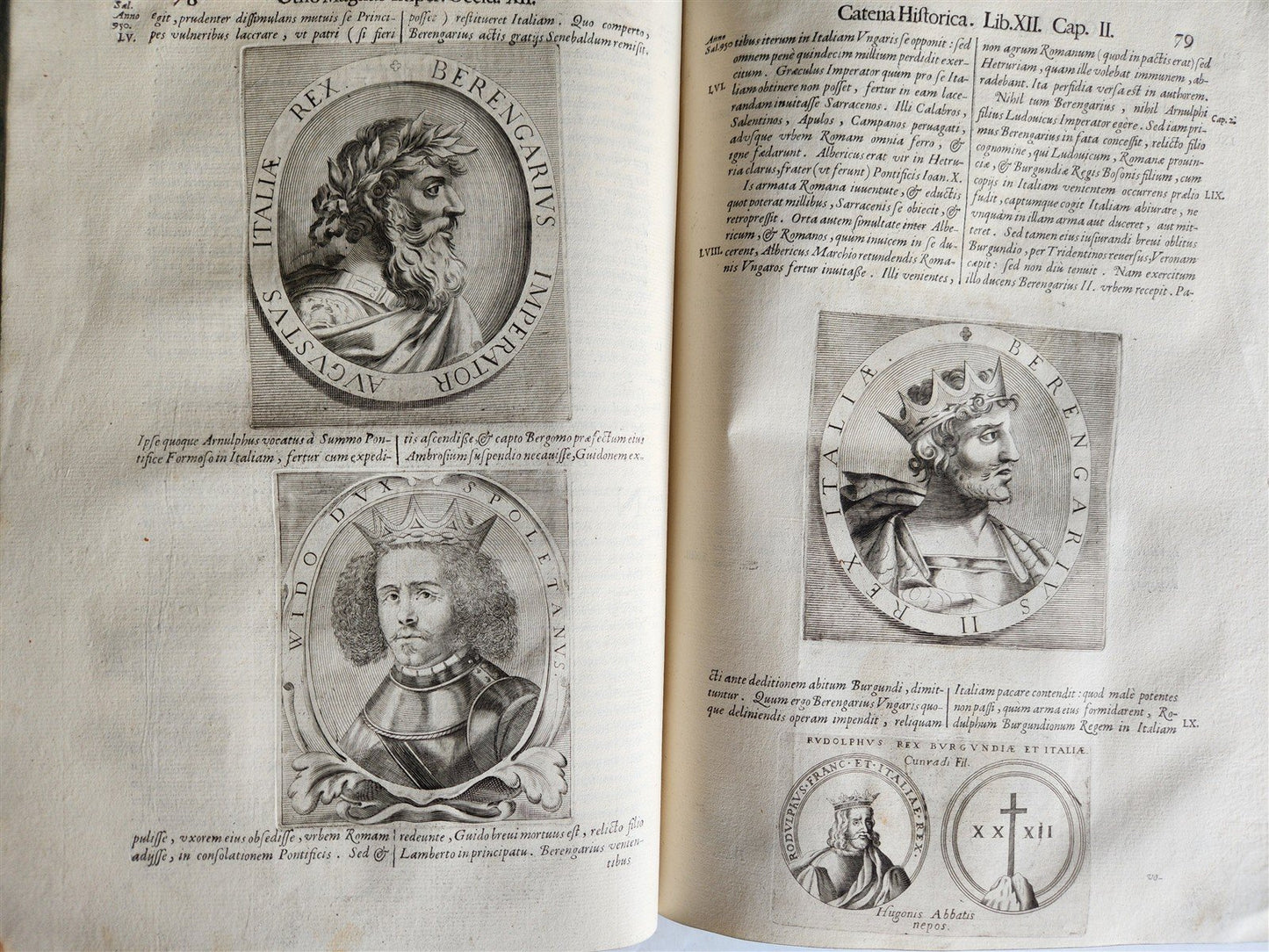 1673 SAXONY & BAVARIA HISTORY ILLUSTRATED FOLIO antique PIGSKIN BINDING