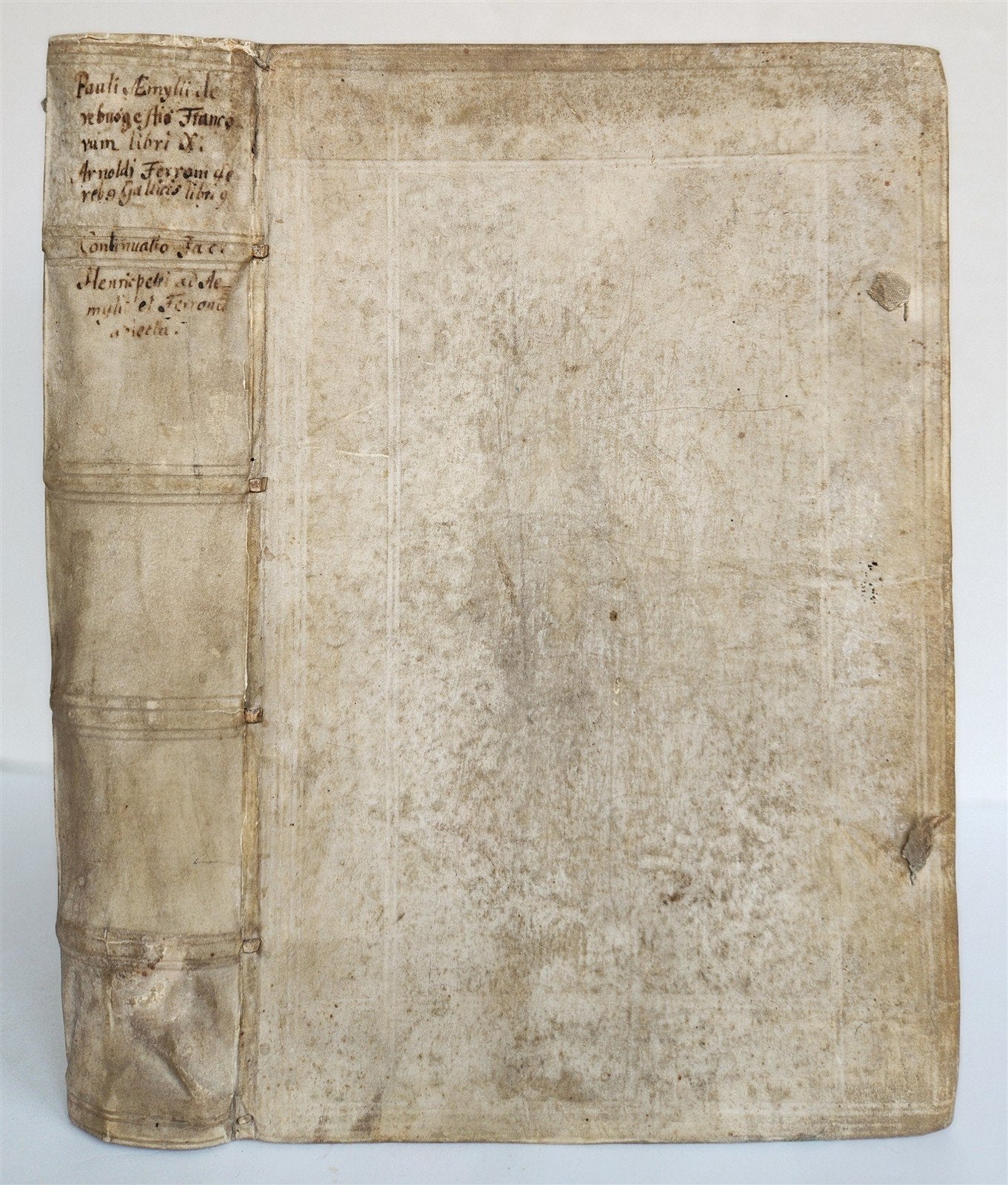 1601 HISTORY OF FRANCE LLUSTRATED FOLIO antique VELLUM De rebus gestis francorum