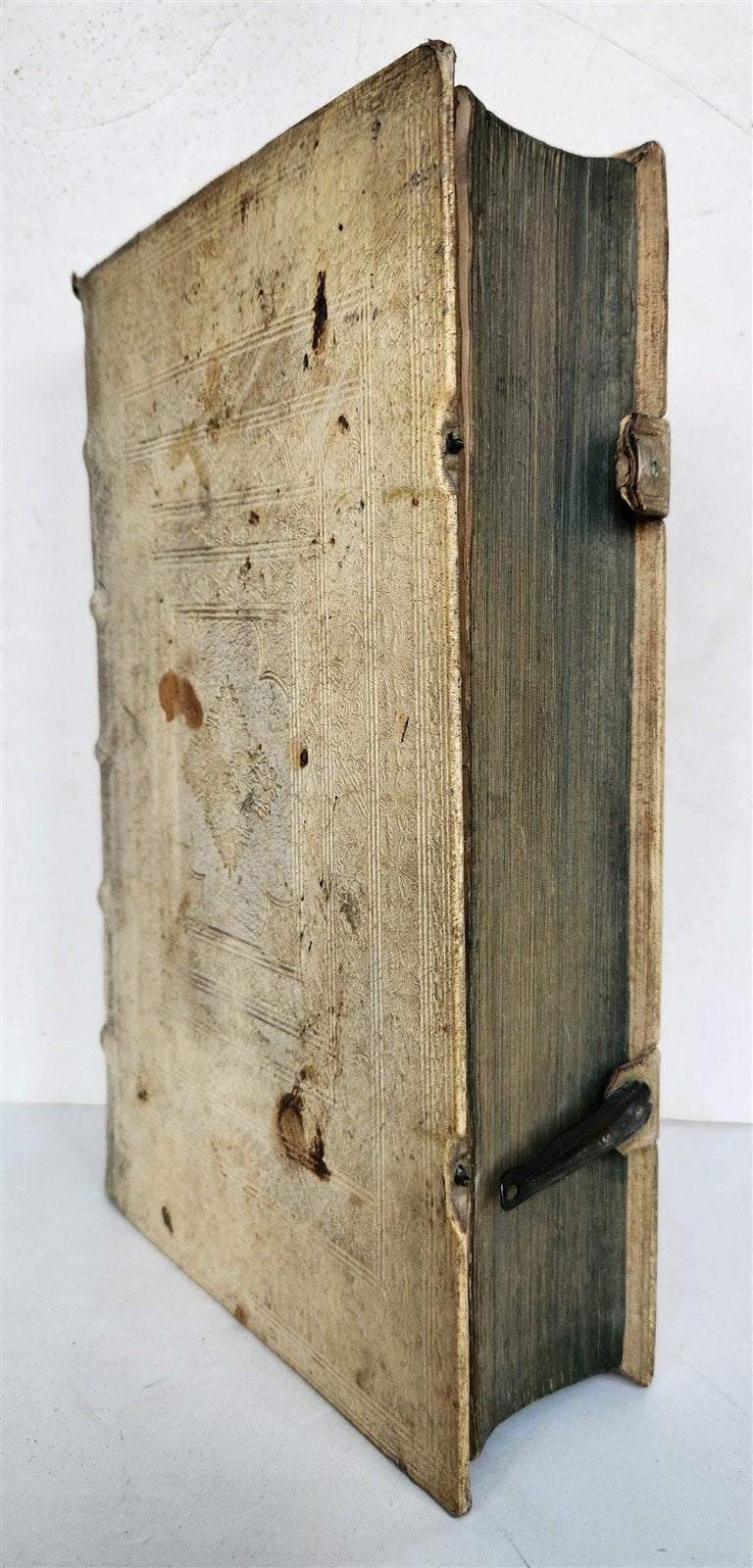 1700 SACRA de GENTIS HEBRAICAE GESTIS antique HAND TOOLED PIGSKIN BOUND FOLIO