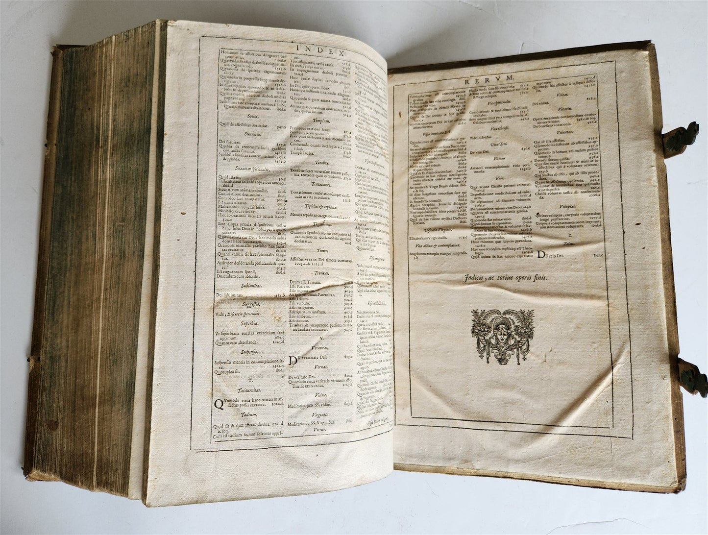 1617 De INQUISITIONE PACIS by JACOBI ALVAREZ antique HAND TOOLED PIGSKIN FOLIO