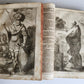 1734 BIBLE IN GERMAN ILLUSTRATED antique 2 FOLIO VOLUMES