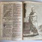 1734 BIBLE IN GERMAN ILLUSTRATED antique 2 FOLIO VOLUMES