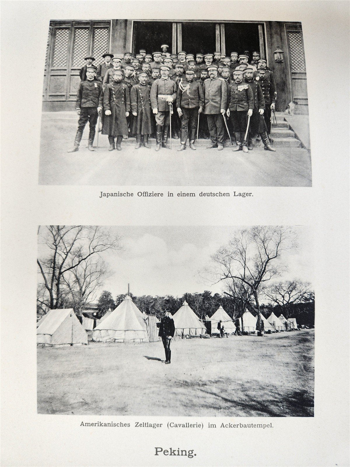 1902 PHOTO HISTORY of PEKING CHINA DURING BOXER REBELLION antique w/ MAP