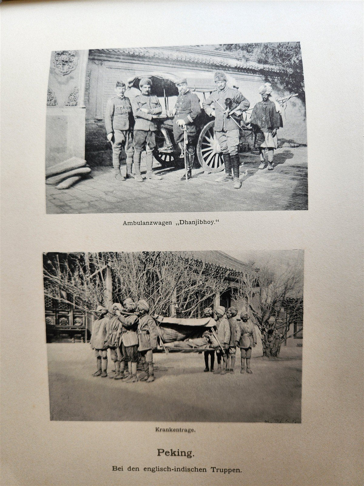 1902 PHOTO HISTORY of PEKING CHINA DURING BOXER REBELLION antique w/ MAP