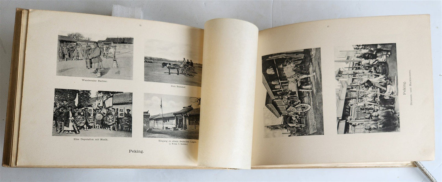 1902 PHOTO HISTORY of PEKING CHINA DURING BOXER REBELLION antique w/ MAP