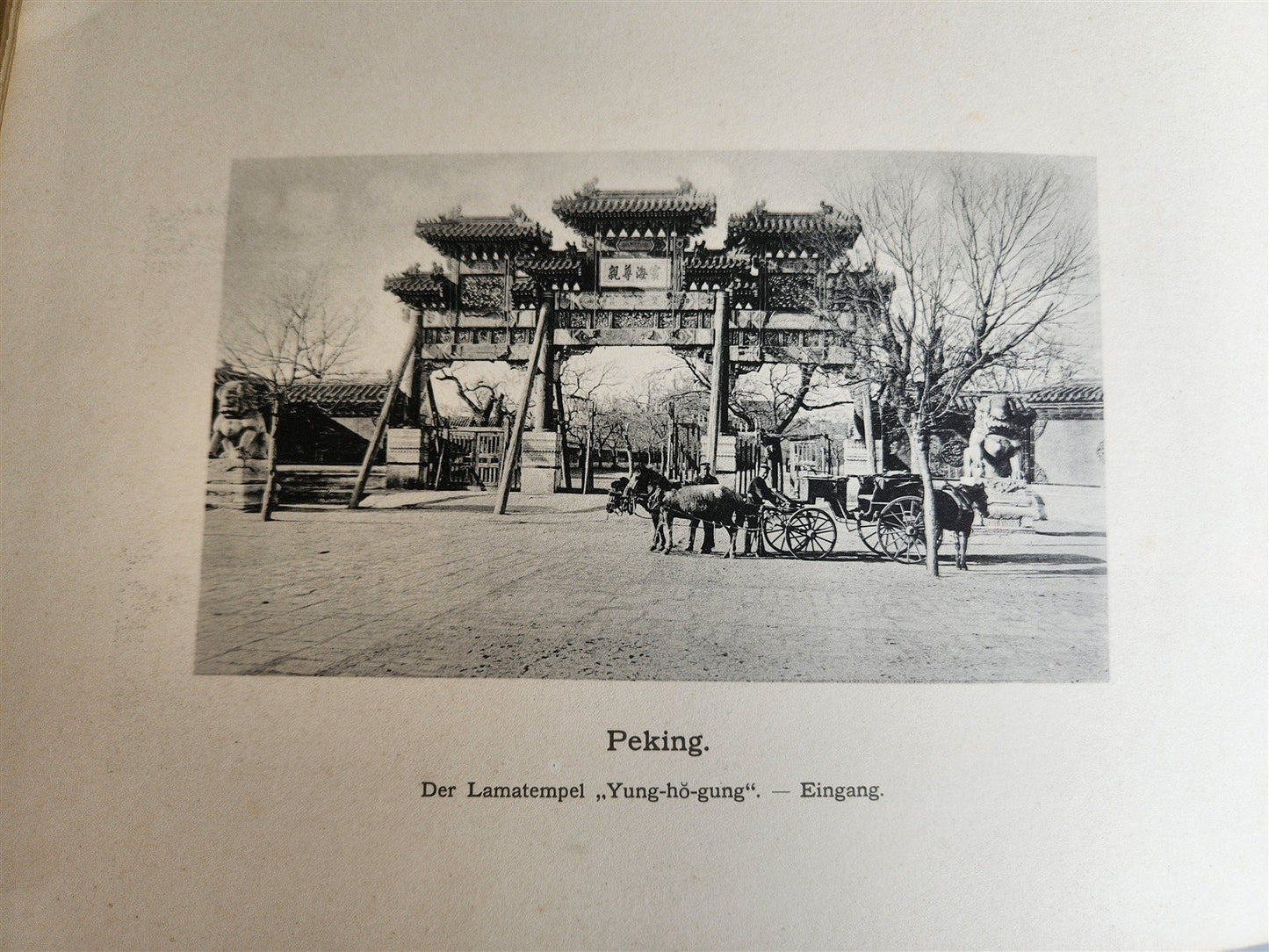 1902 PHOTO HISTORY of PEKING CHINA DURING BOXER REBELLION antique w/ MAP