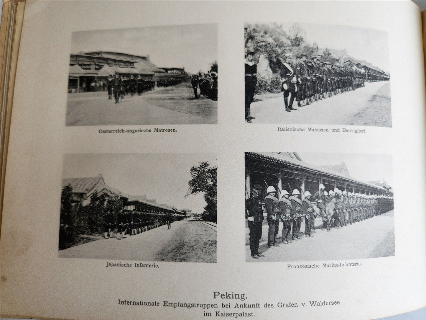 1902 PHOTO HISTORY of PEKING CHINA DURING BOXER REBELLION antique w/ MAP