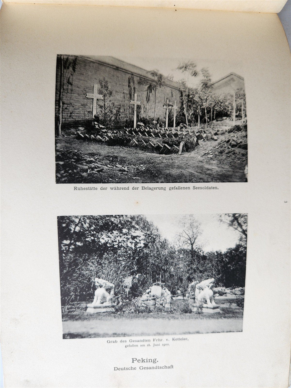 1902 PHOTO HISTORY of PEKING CHINA DURING BOXER REBELLION antique w/ MAP