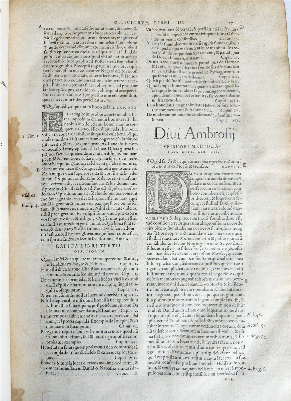 1539 DIVI AMBROSII OMNIA OPERA antique 16th CENTURY MASSIVE FOLIO