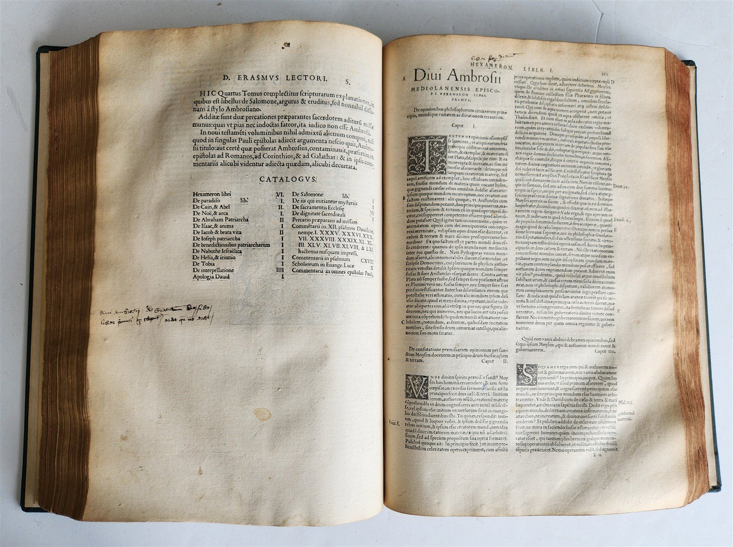 1539 DIVI AMBROSII OMNIA OPERA antique 16th CENTURY MASSIVE FOLIO