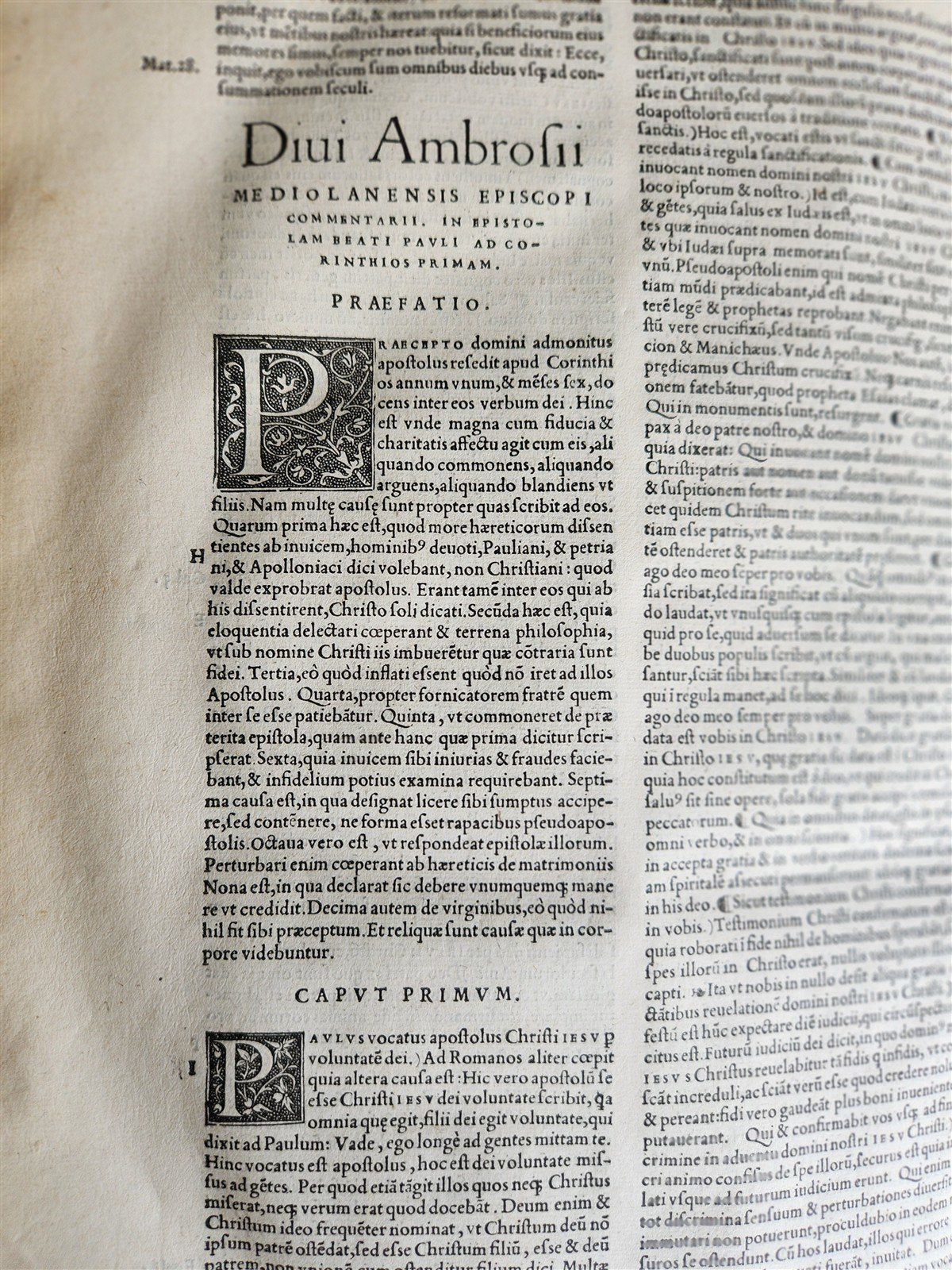 1539 DIVI AMBROSII OMNIA OPERA antique 16th CENTURY MASSIVE FOLIO