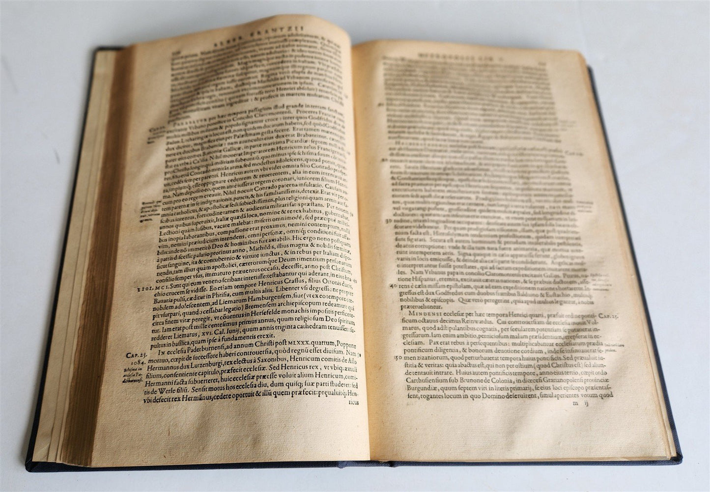 1590 CHURCH HISTORY of LOWER SAXONY in LATIN antique 16th CENTURY FOLIO