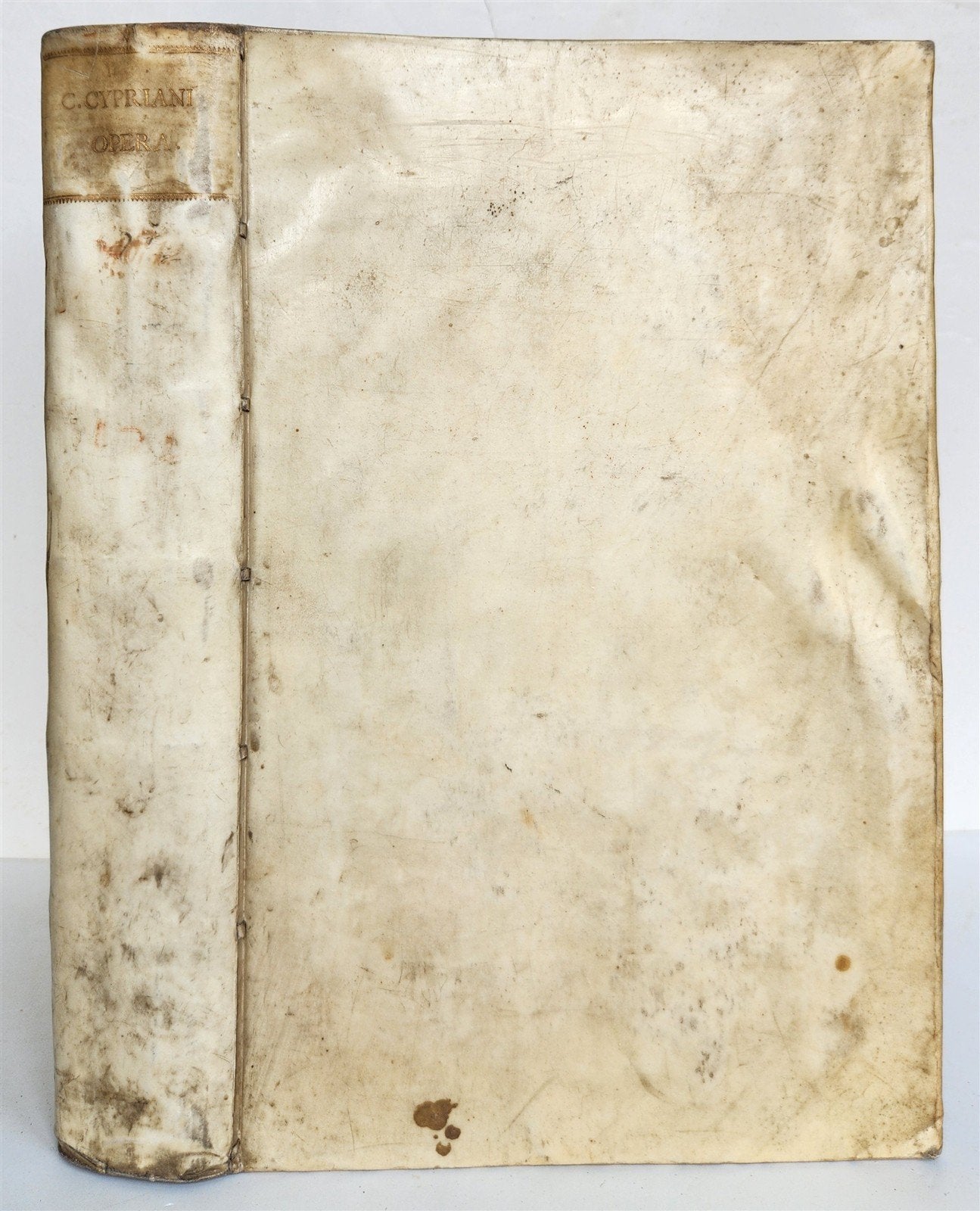 1682 WORKS of ST. CYPRIAN antique 17th CENTURY VELLUM BOUND FOLIO