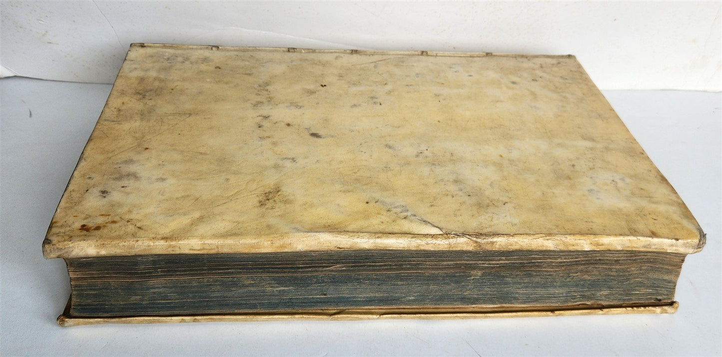 1682 WORKS of ST. CYPRIAN antique 17th CENTURY VELLUM BOUND FOLIO