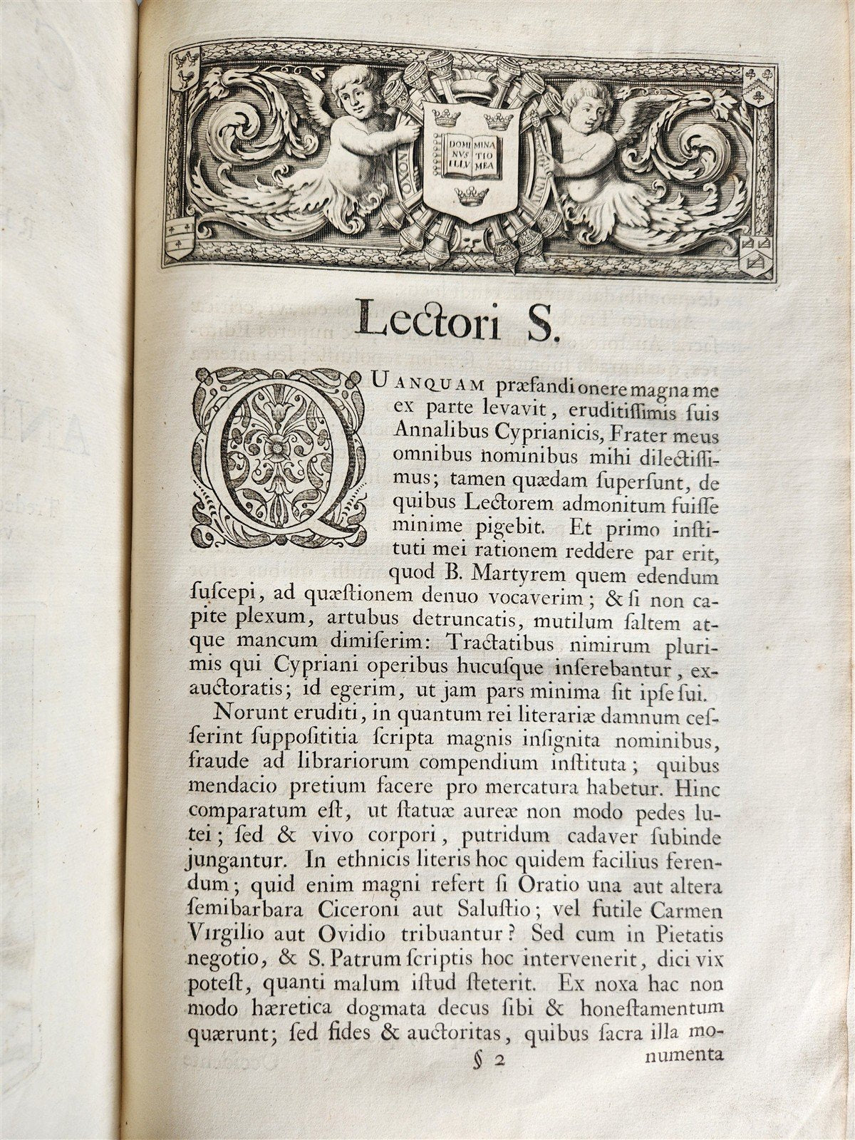 1682 WORKS of ST. CYPRIAN antique 17th CENTURY VELLUM BOUND FOLIO