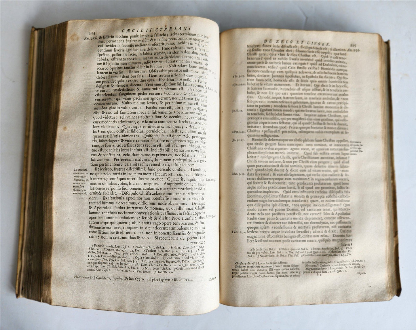 1682 WORKS of ST. CYPRIAN antique 17th CENTURY VELLUM BOUND FOLIO