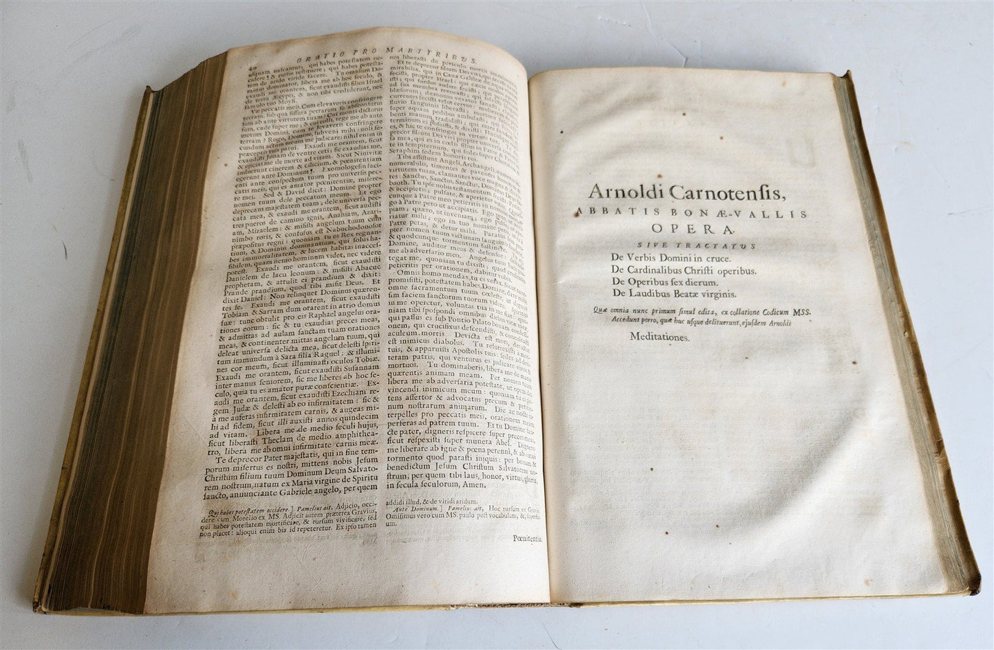 1682 WORKS of ST. CYPRIAN antique 17th CENTURY VELLUM BOUND FOLIO